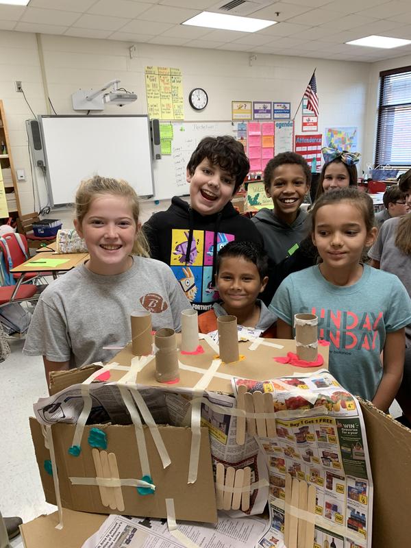 Mrs. Kallam's Students Build Shelters for STEM Activity Featured Photo