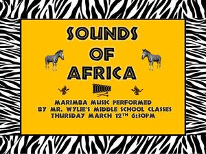 Mr. Wylie's Middle School Spring Concert Thursday March 12th