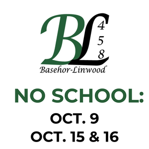 No School Dates in October