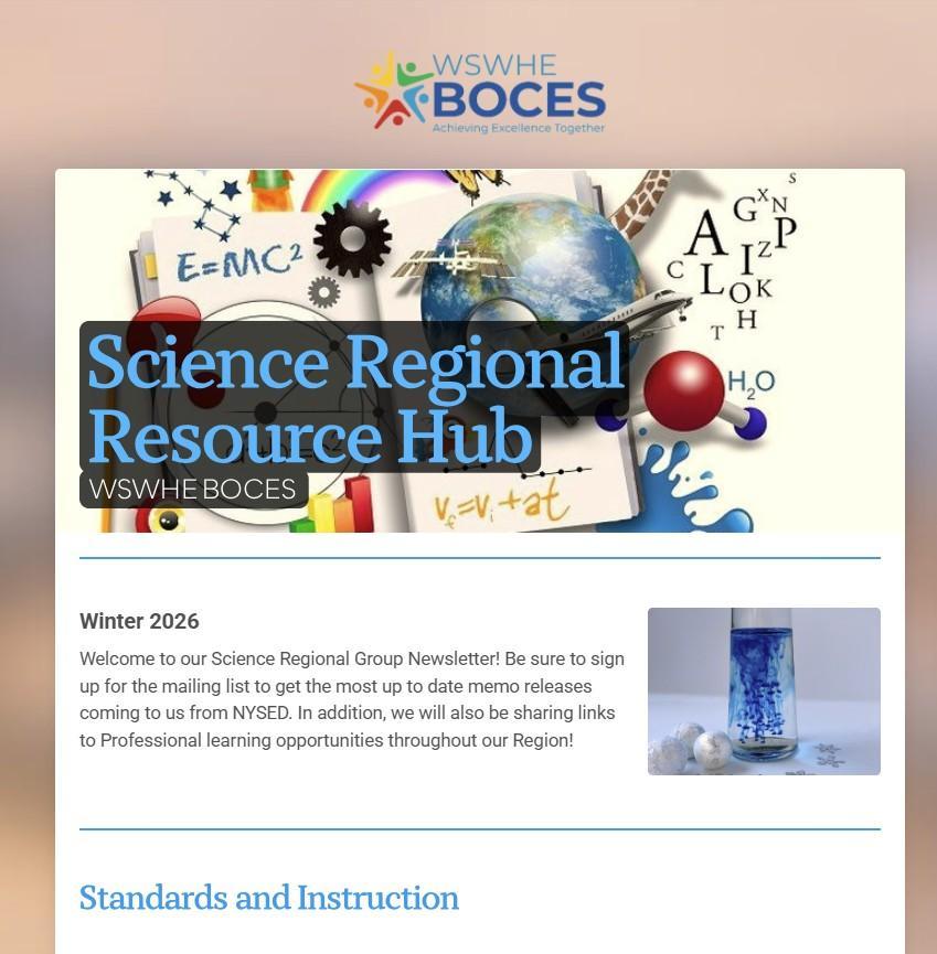 Winter Science Newsletter