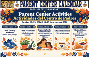 Parent Center: THIS WEEK 10/19-22