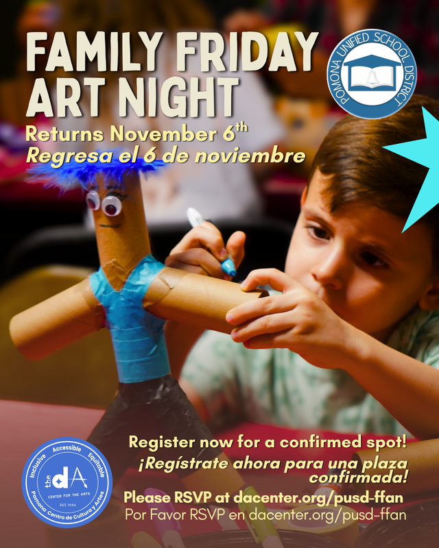 FFAN at the da Center for the Arts flyer, 11/6/2026 starts at 6:00PM
