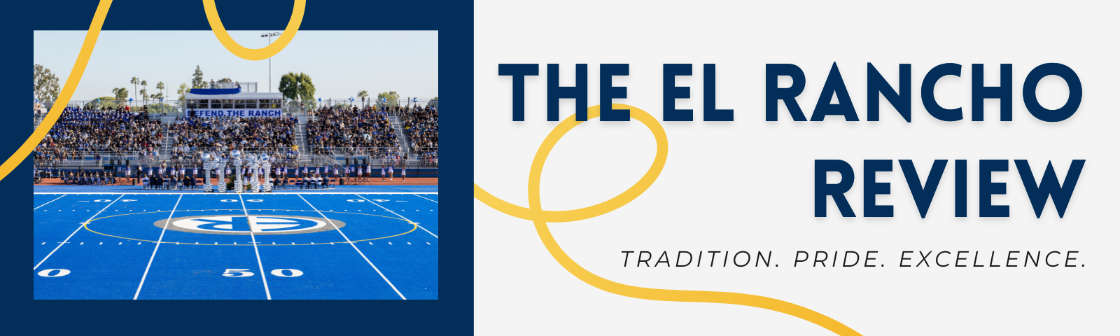 The El Rancho Review banner with stadium image