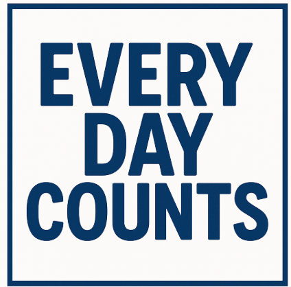 It says Every Day Counts