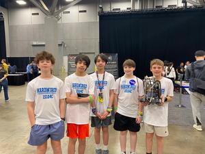 Scenes of the teams competing at the VEX Robotics world championships