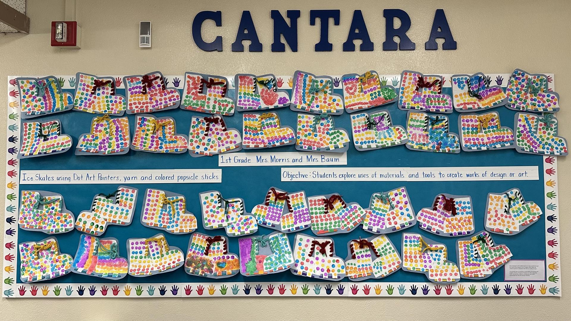 1st grade January Office Bulletin Board