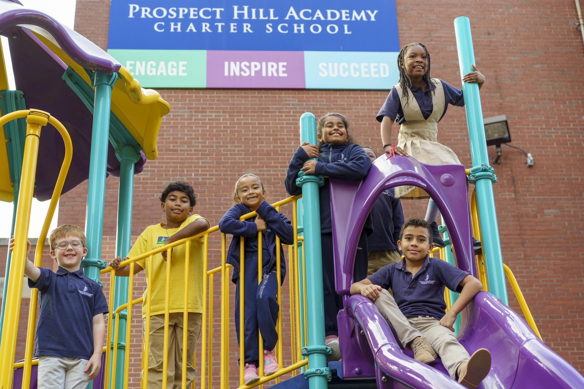 Early Childhood students playing on the playground