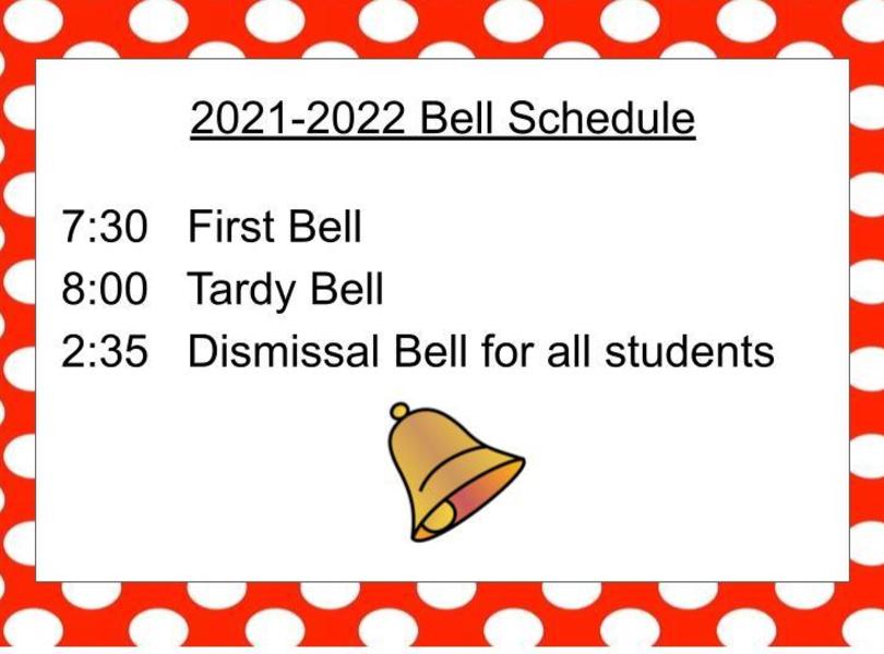 Bell Schedule