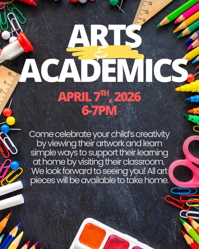Arts & Academics Night flyer
