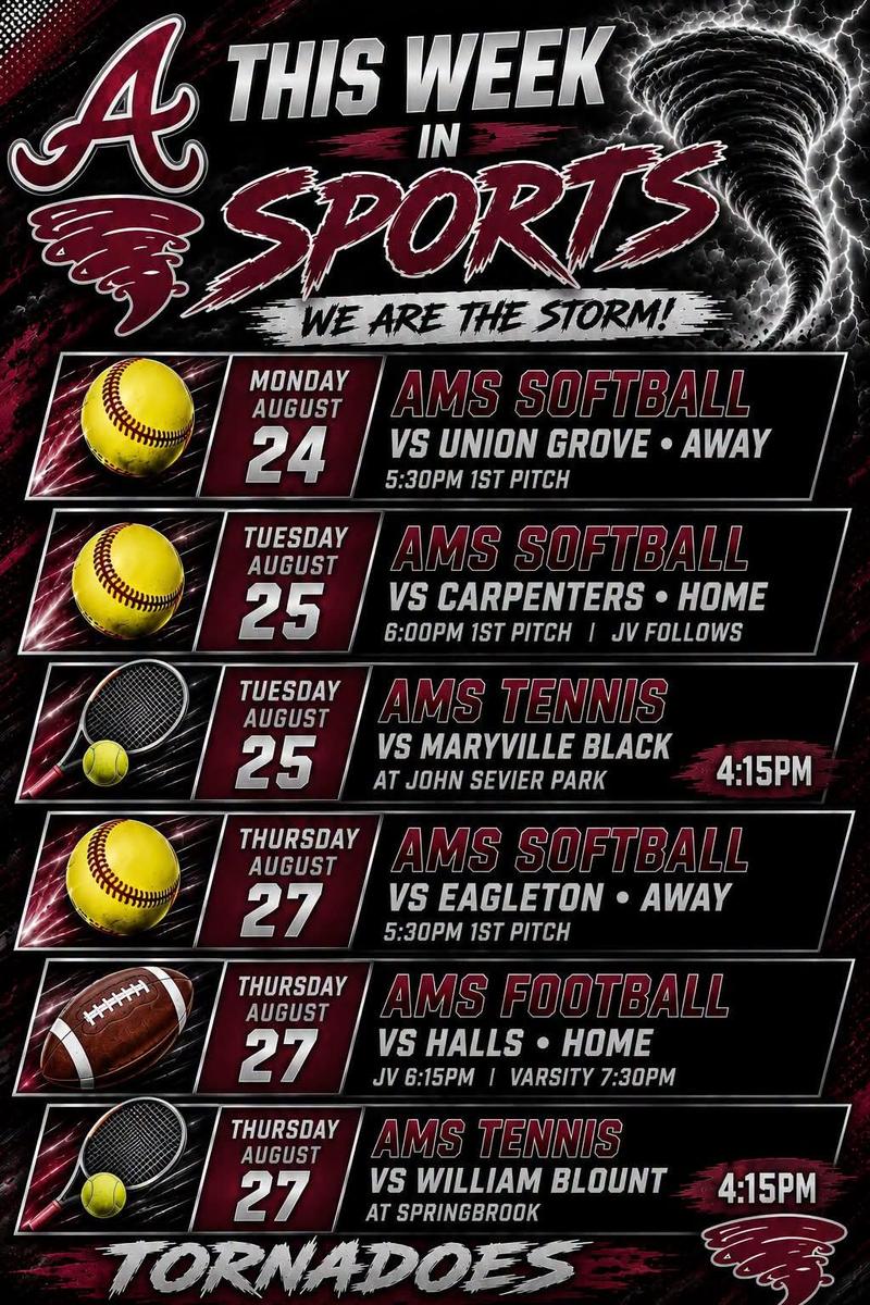 Weekly Sports Events