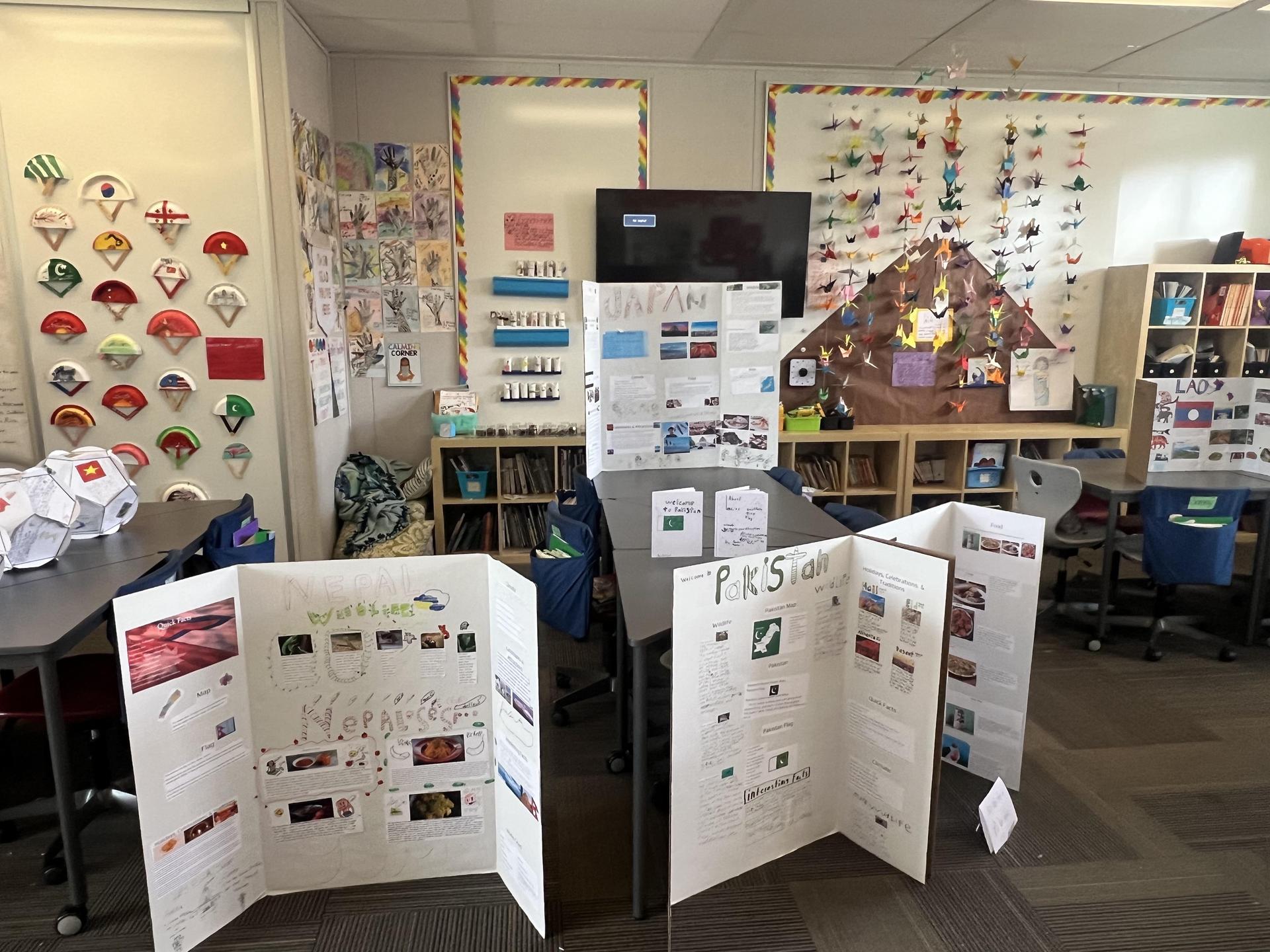 students class projects displayed
