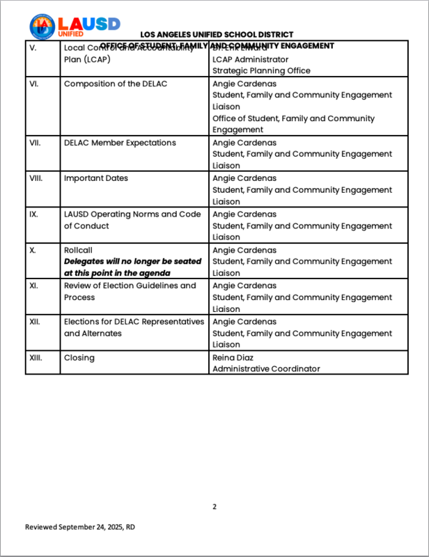 ENG DELAC Agenda 2