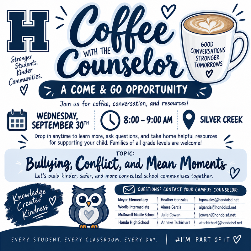 Coffee with the Counselors Flyer