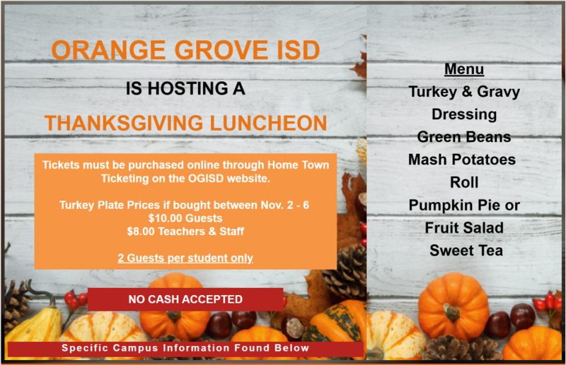 Annual Thanksgiving Luncheon at OGISD Featured Photo
