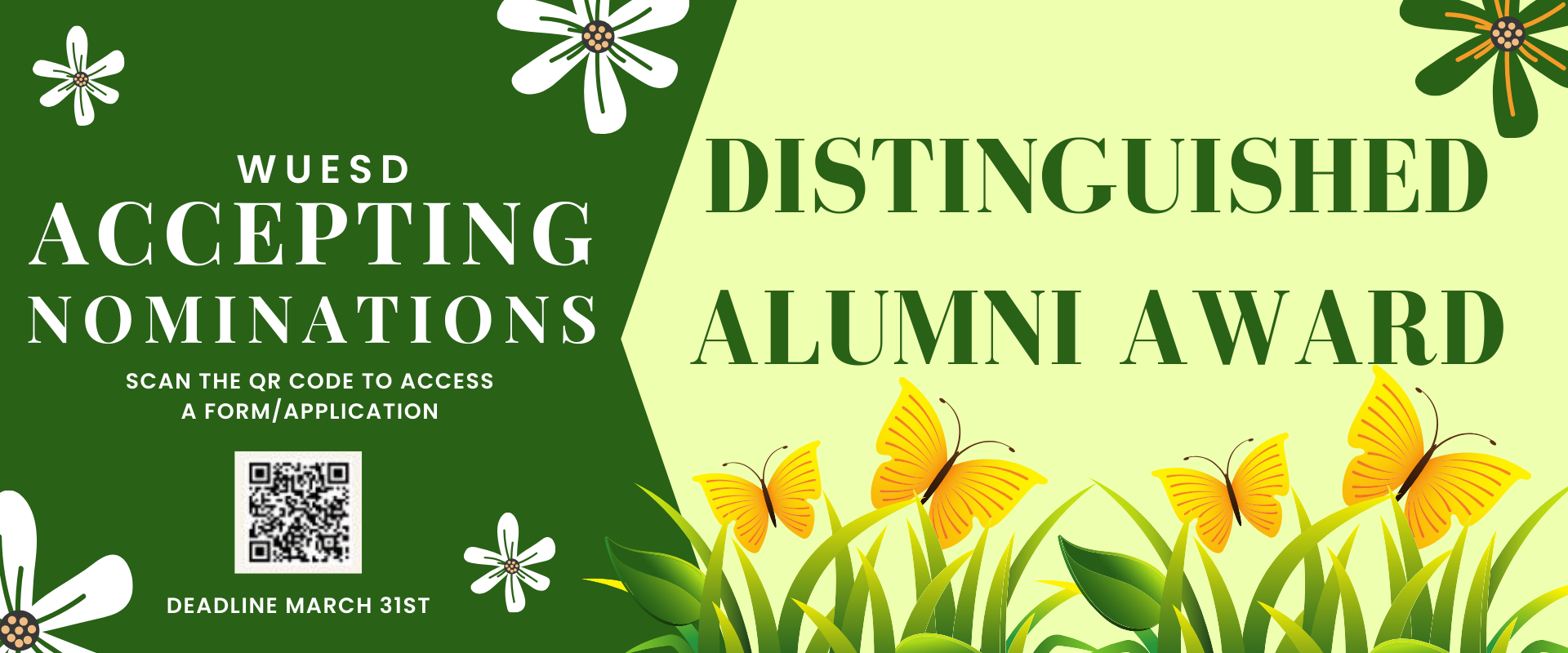 Distinguished alumni award nominations
