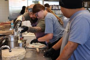 Students with Kitchen tABLE learn culinary skills