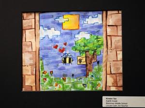 Student artwork on display