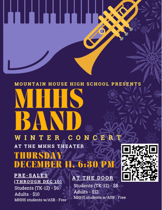 You're invited to MHHS Band Winter Concert, Thursday - Dec 11th