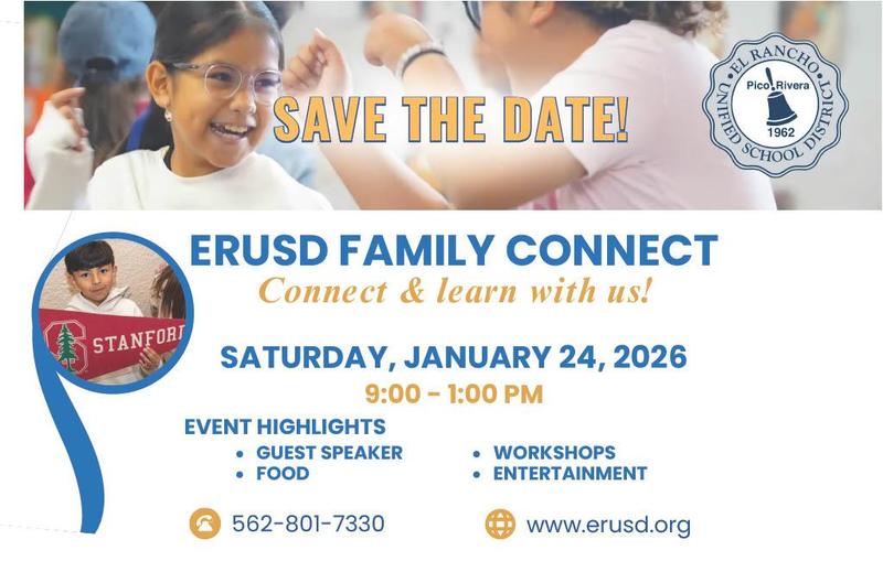 Join us for our ERUSD Family Connect Event on Saturday, January 24th, from 9 AM to 1 PM—location to be announced soon!