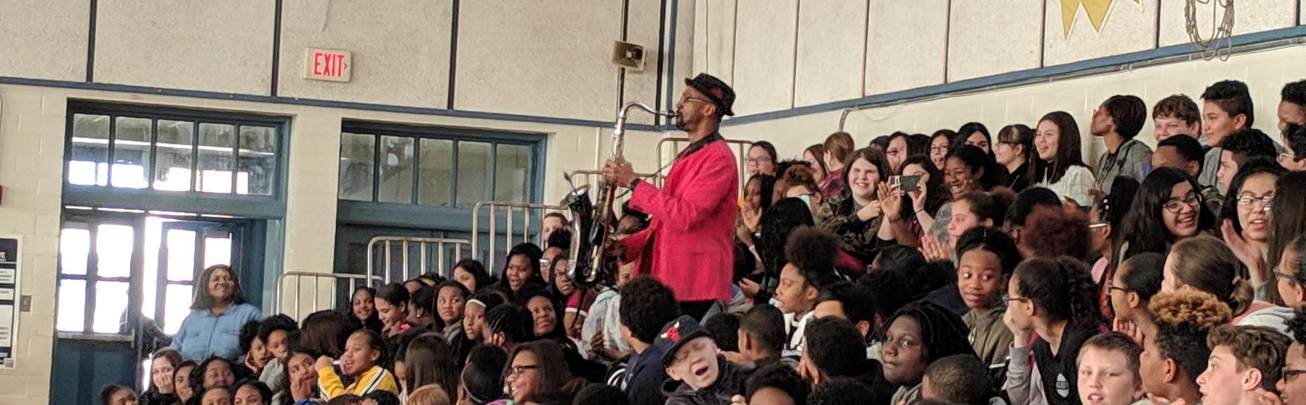 Mickey Smith performing