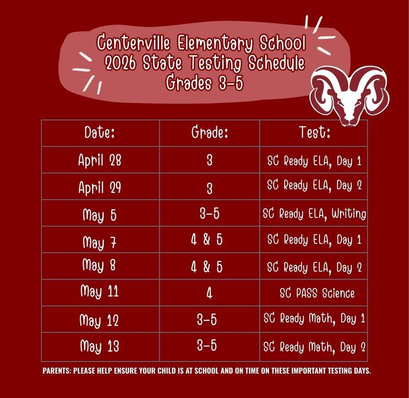SC Ready Testing Dates
