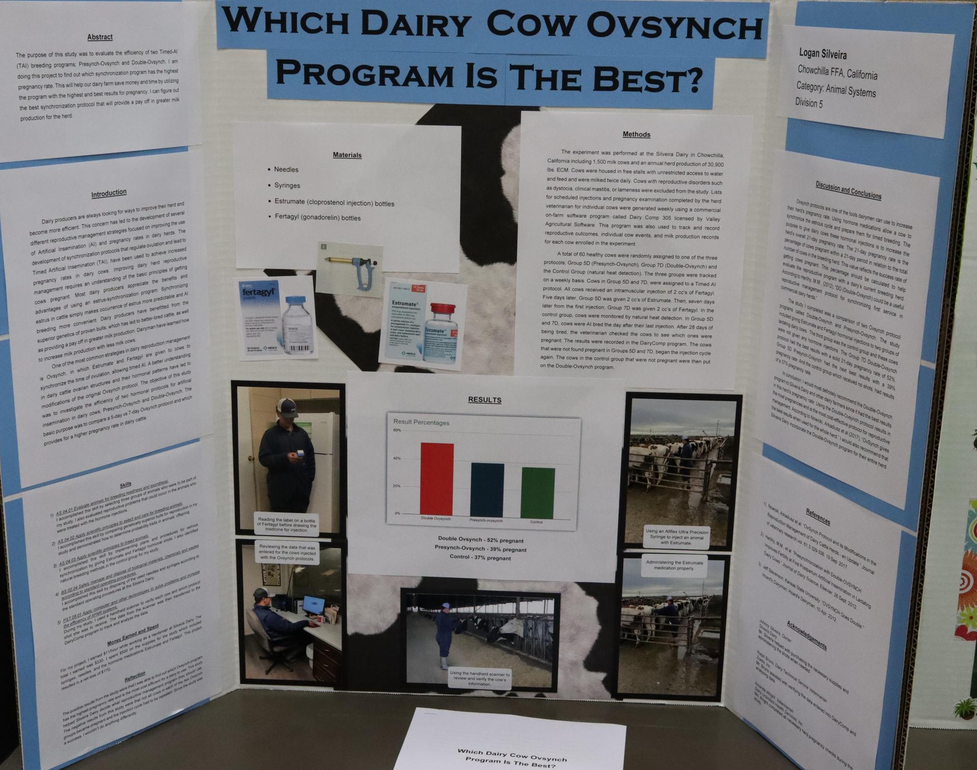 A Supervised Agricultural Experience trifold display