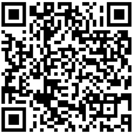 Black and white QR code.