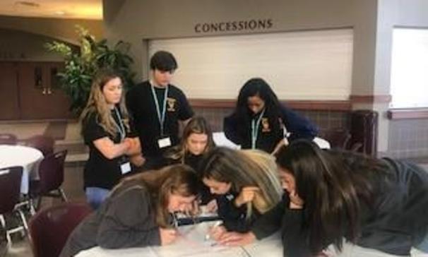 BCHS Beta Club members participated in group leadership sessions at the Beta Leadership Summit in Lafayette, Louisiana
