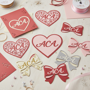 Hearts and Envelopes with ACA all over