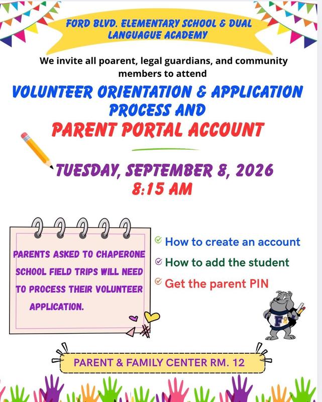 parent flyer for volunteer orientation