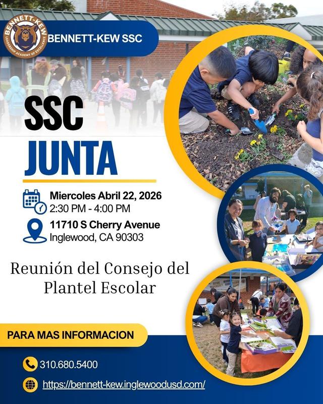 El Consejo Escolar (SSC) es un equipo compuesto por padres, personal escolar y, en algunos casos, estudiantes que trabajan juntos para apoyar el éxito estudiantil.