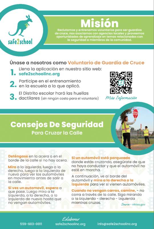Safe2School Flyer (Spanish)