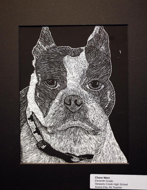 Student artwork on display