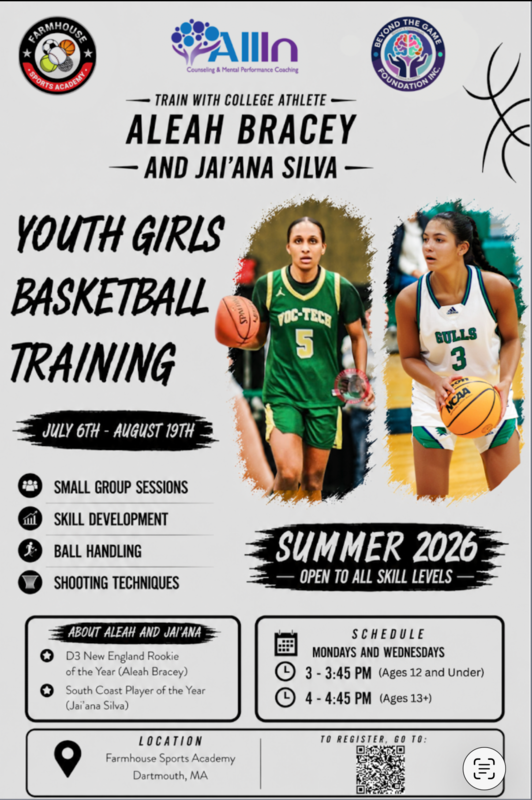 Flyer for the Youth Girls Basketball Training program.