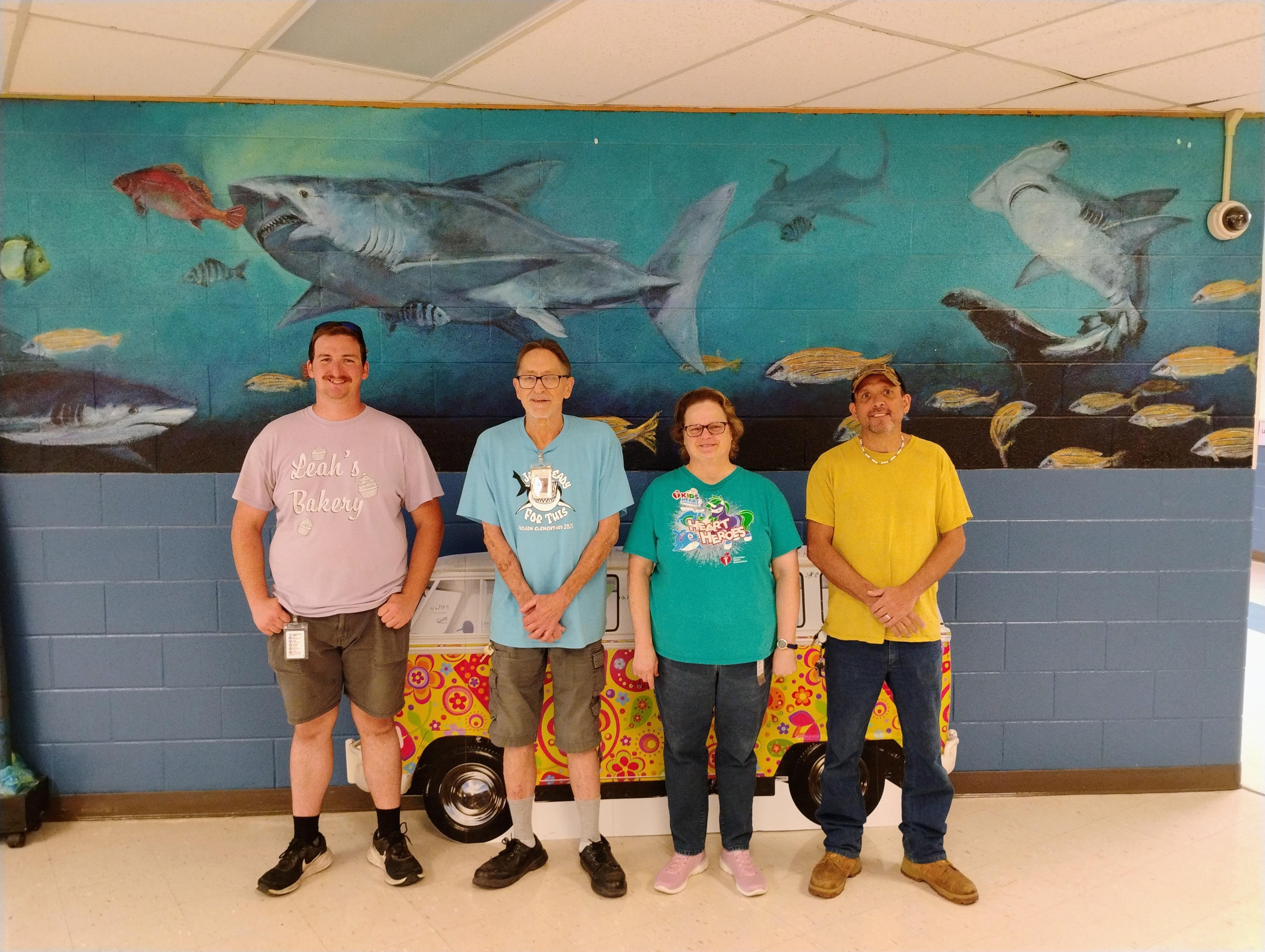 Happy National Custodian Day! The custodians of Nelson Elementary in September 2025.