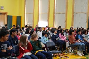 5th grade from Greene at Evergreen to watch the Christmas Carol