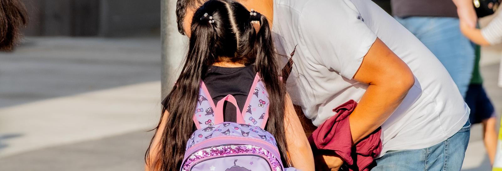 Families at first day of school