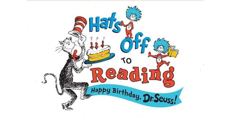 hats off to reading. happy birthday dr. seuss