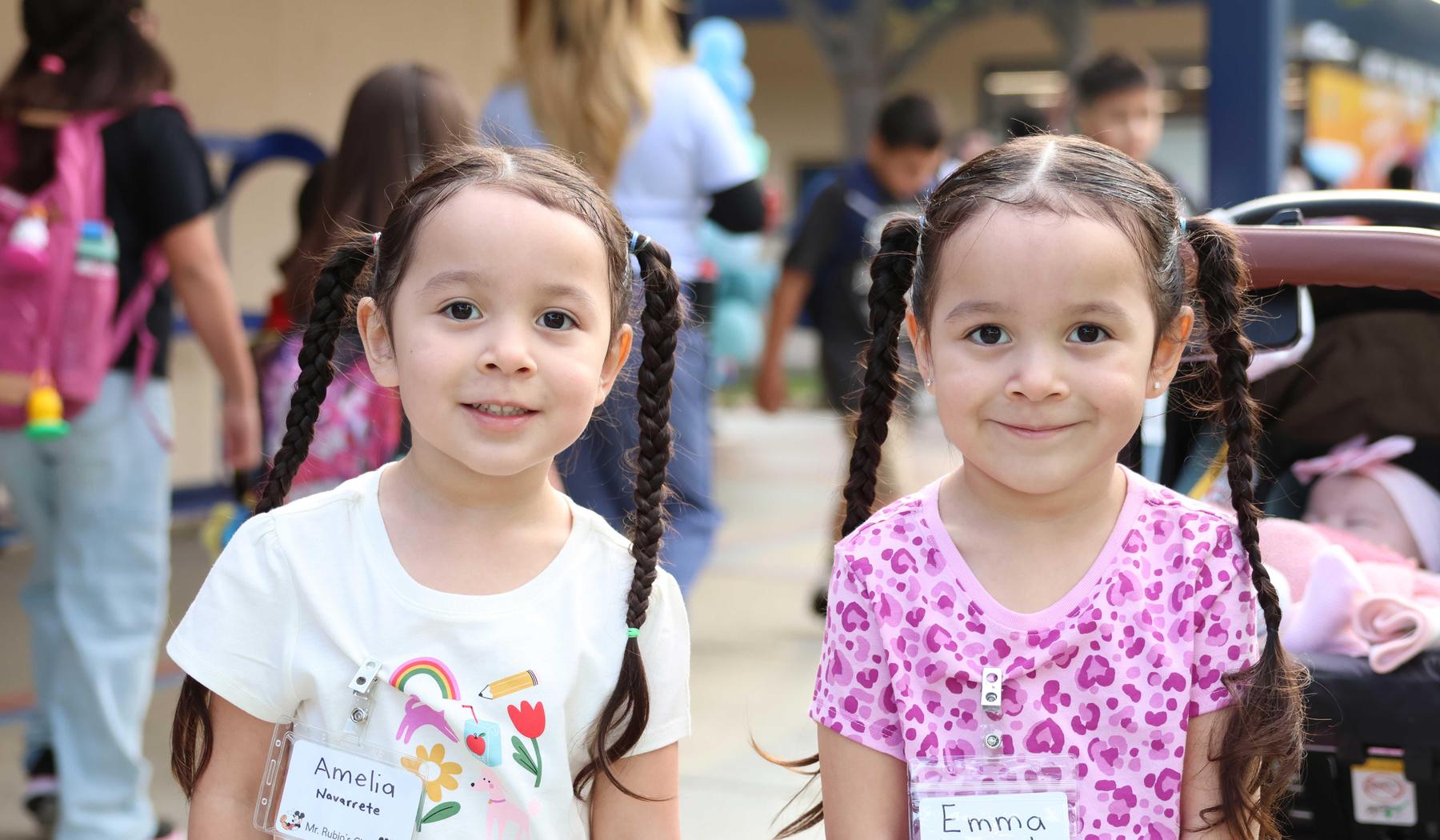 two smiling girls
