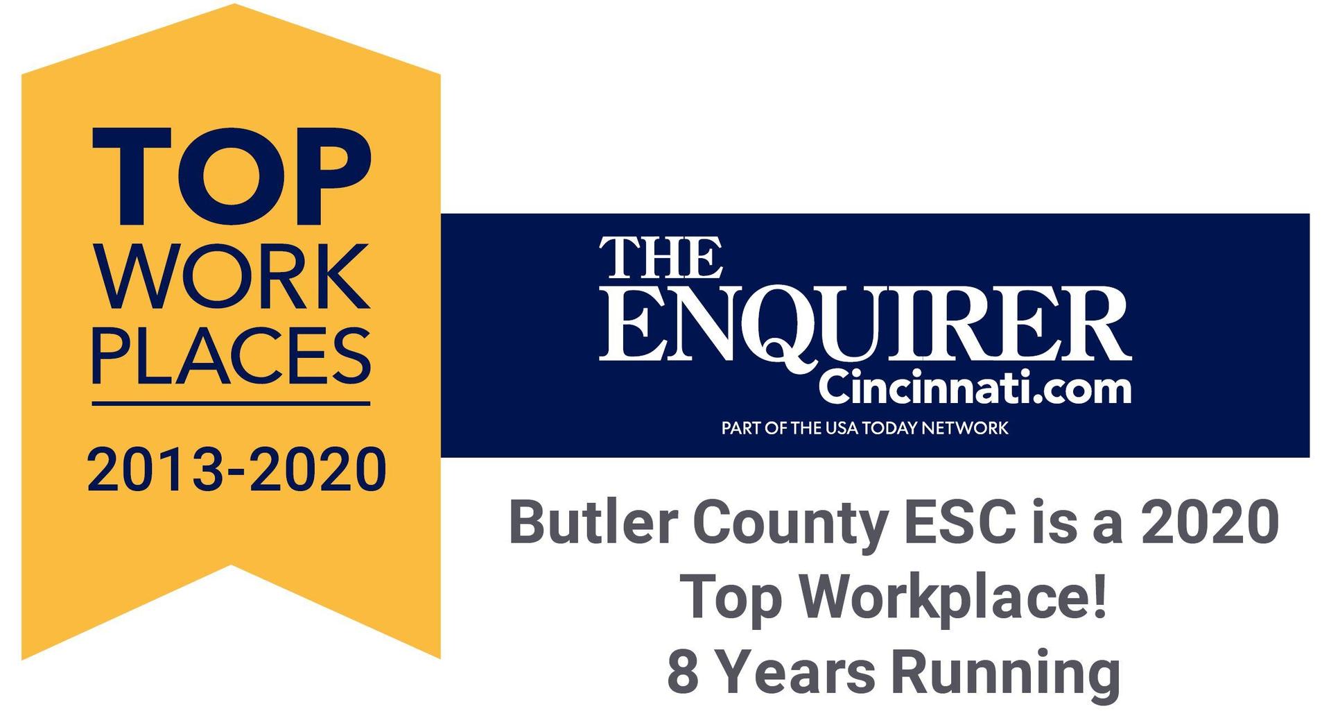 Top Workplaces banner 2013-2020
