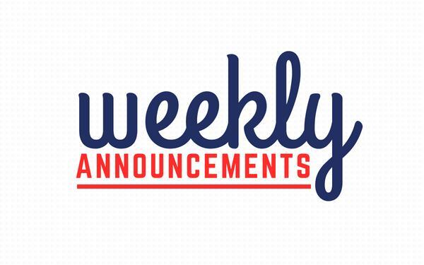 Weekly Announcements