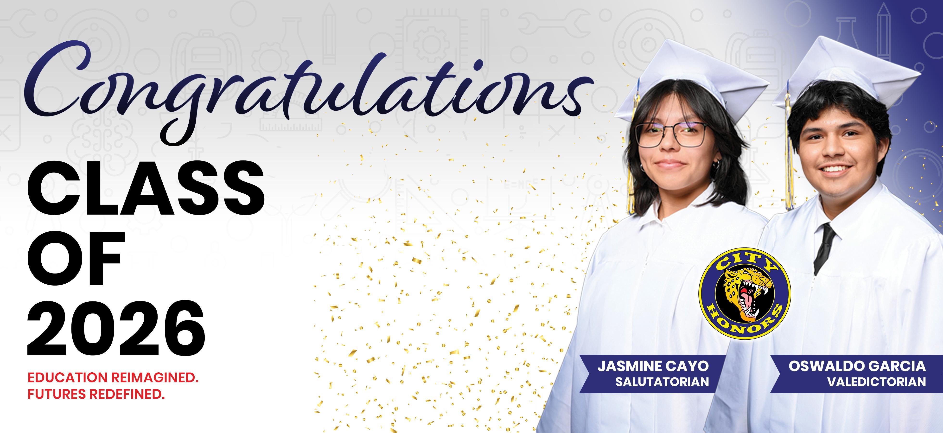 Congratulations Class of 2026 - Valedictorians and Salutatorians