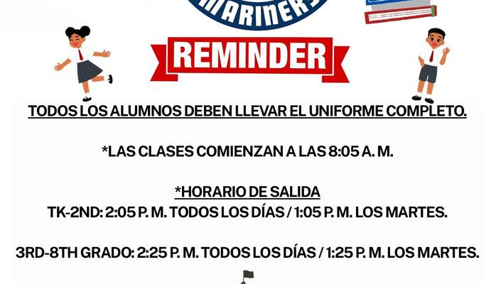 Horario escolar de Woodworth-Monroe (2025/2026)