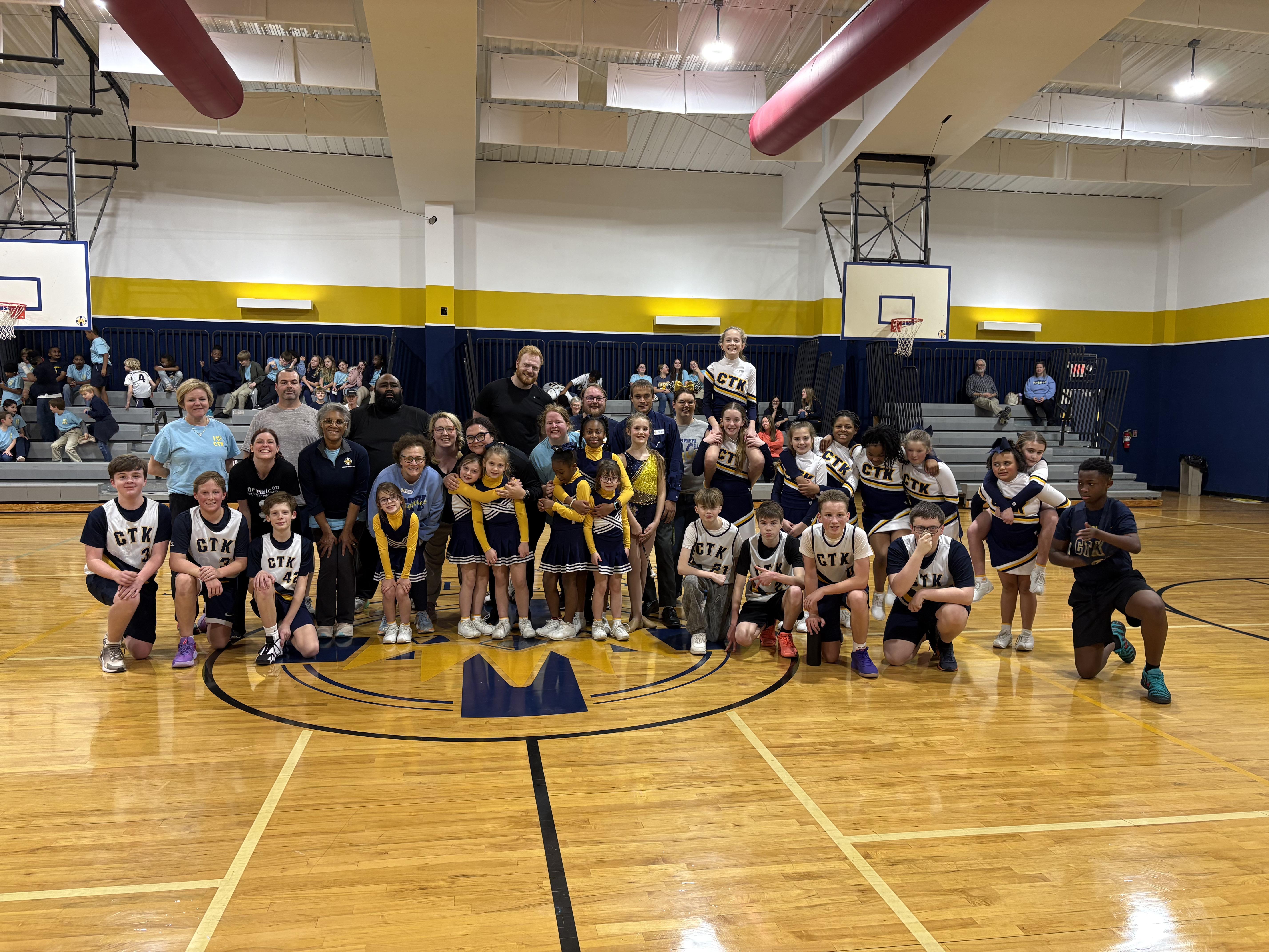 CTK Staff, Basketball Players, and Cheerleaders