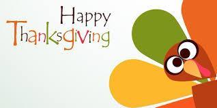 We hope that you all have a Happy Thanksgiving and a good week off! You deserve it! There will be no school on Monday, 11/30! Featured Photo