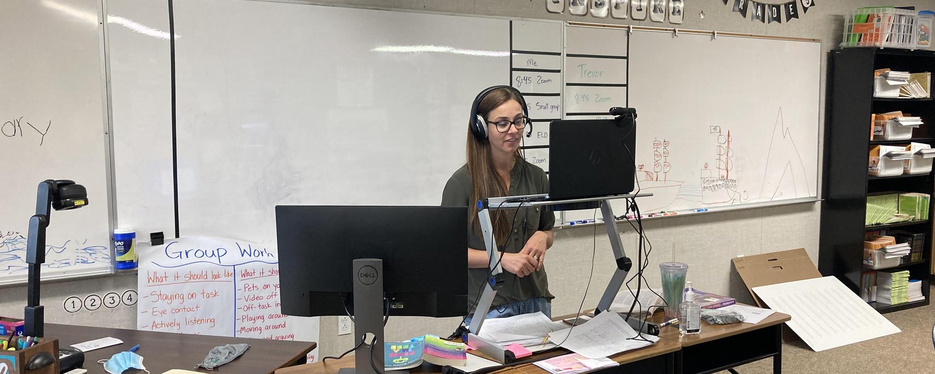 Mrs. Vick distance learning
