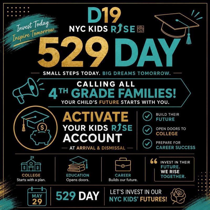 Flyer promoting creating 529 accounts for children