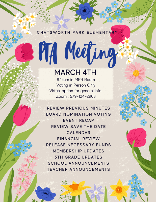 PTA Meeting (Board Nomination Voting) - 03.01.2026