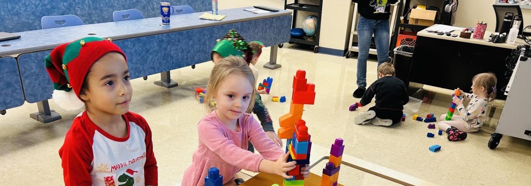 Pre-K building towers