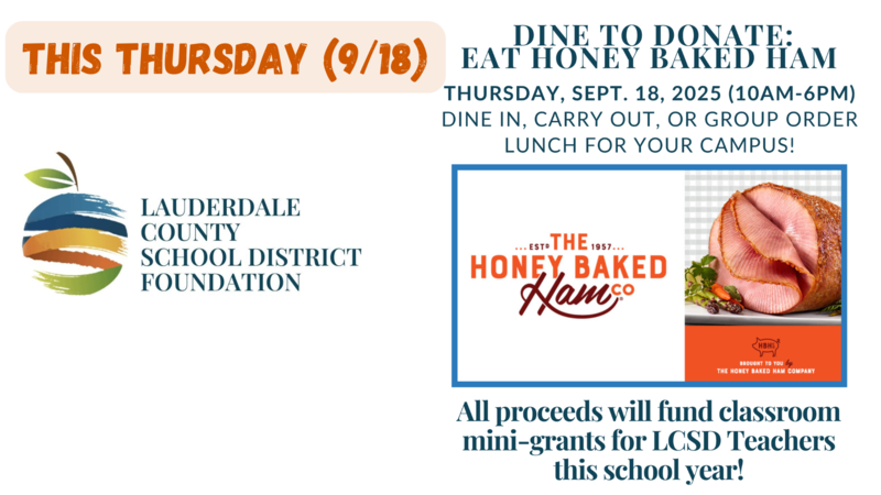 LCSD Foundation Honey Baked Ham Fundraiser
